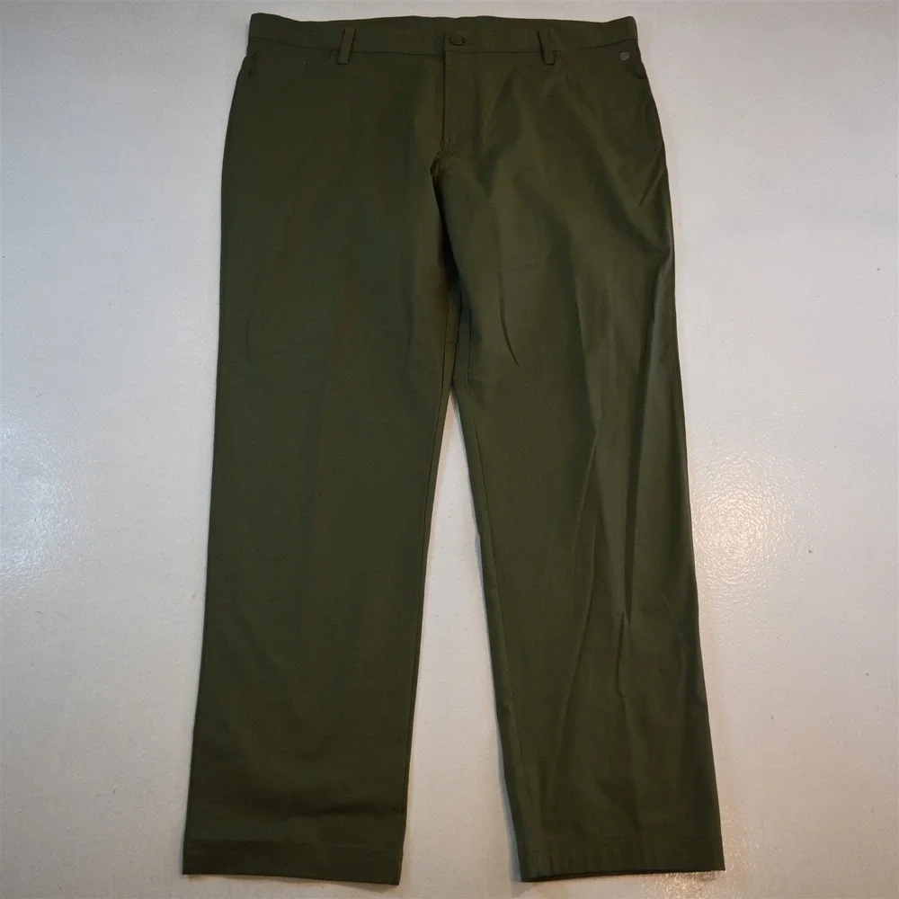 adidas 40x32 Green Performance Straight 5 Pocket Golf Mens Pants